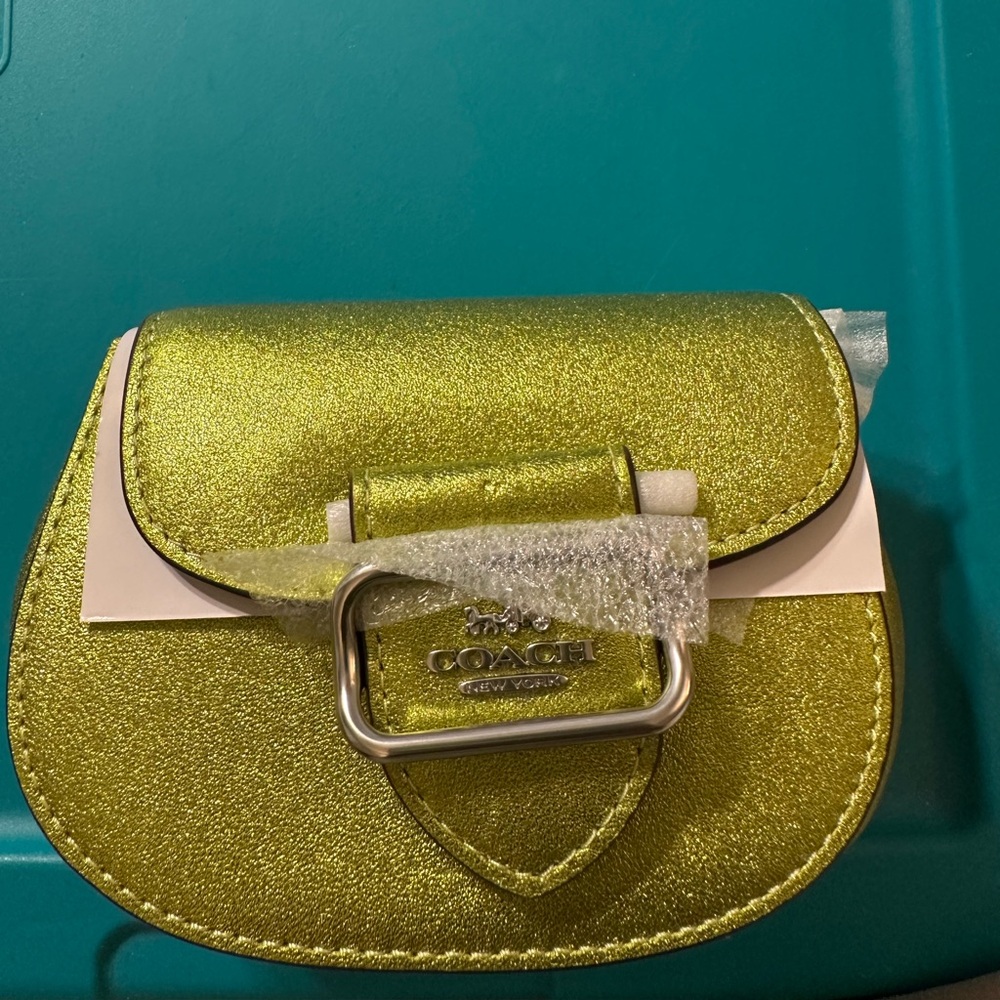 Coach Shimmering Lime Mini Bag